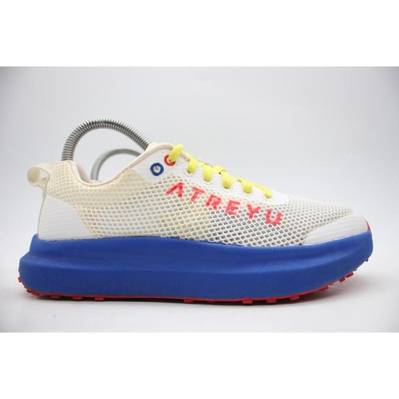 Atreyu Shoes - Atreyu Women's 7 Running Base Model Running Racing Shoes Sneakers White Blue